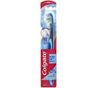Brosse dents Colgate 360 Total Advanced Floss-Tip Bristle, noire et bleue, nergie solaire, unisexe, pour adultes