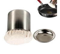 Brosse d'épandage d'huile | Applicateur d'essuyage en acier inoxydable | Brosse à graisse | pour la cuisson de barbecue, crêpe, grille, sauce, cuisine, extérieur
