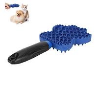 Brosse d'épilation en caoutchouc pour animaux de compagnie, tête en plastique, poignée en plastique souple et polyvalente pour enlever les poils d'animaux, brosses anti-peluches,