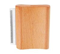 Brosse d'épilation pour chien - Brosse pour changer de pelage - Brosse de toilettage avec manche en bois - Brosse d'épilation douce pour la peau - Brosse à cheveux pour chiens à poils