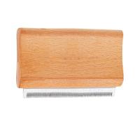 Brosse d'épilation pour chien - Brosse pour changer de pelage - Râteau de toilettage avec manche en bois - Brosse de toilettage douce pour la peau - Brosse à poils pour chiens à poils