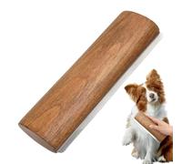 Brosse d'épilation pour chien - Brosse pour changer le pelage - Brosse de toilettage douce pour la peau - Avec manche en bois - La brosse élimine les poils morts, les sous-poils, les nœuds et les