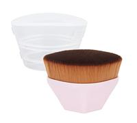 Brosse dépoussiérante pour nail art, ultra douce, portable, idéale pour le salon ou la maison, en ABS rose, rayonne, 1 pièce