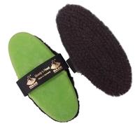 Brosse d'équitation douce Haas Grundy's finest Vert 200x85 mm