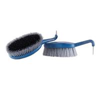 Brosse d'équitation Haas Duo Azzuro Bleu TU