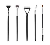 Brosse des cils pour les yeux, pinceaux de mascara,Ensemble séparateur de peigne de cils pliable de 5 | To-outil de maquillage multifonctionnel de maquillage de brosse à cils pour les yeux en