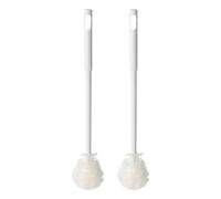 Brosse Des Orteils Pour Douche, 2pcs Silicone Toe Nettoyer Avec Une Longue Poignée - Pinceau De Bain Multifonctionnel, Épurateur À Pied Portable Avec Poils Doux Pour Massage, Douche Entre La Brosse À