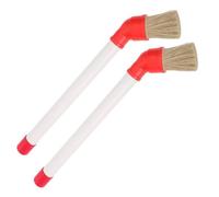Brosse des pneus, applicateur de brillance de pneu 2PCS, pinceau haute densité incurable avec des poils rigides pour les lubrifiants montage style pâte, pinceaux pour les pneus nettoyage