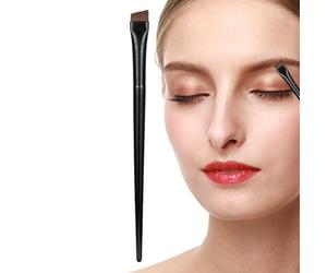 Brosse des sourcils - outil de maquillage de détail final ultra mince | Applicateur Eyeliner de précision, pinceau de mise en forme de sourcils plats inclinés, outil cosmétique de salon de beauté prof