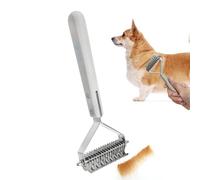 Brosse Deshedding EffecientDog | Peigne de toilettage pour chiens approprié, râteau de toilettage pour chien, peigne de désintégration des deux côtés pour peigner double face