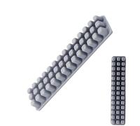 Brosse d'essuie-glace à buse en silicone - Brosse à buse d'imprimante | Brosse de buse à récurer | Outil de nettoyage de buse en silicone gris - Pièces d'imprimante de rechange, fournitures de