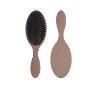 Brosse d'extension en poils de Nylon, Compatible avec Want, brosse à cheveux mate, coloration, démêlante, masseur cuir chevelu(Brown)
