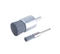 Brosse d'extrémité en nylon abrasif - Fil de carbure de silicium - Perceuse, rouille, résidus de peinture, élimination de l'acier, nettoyage, polissage, ébavurage, outil électrique (17 mm)