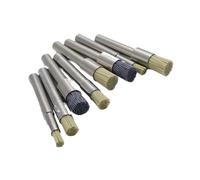 Brosse d'extrémité en nylon - Tête de brosse de ponçage et de polissage de précision pour le plan du trou intérieur pour enlever les traces de couteaux et les bavures, fibre de céramique (HB coupling