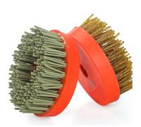 Brosse diamantée 4 pouces 110 mm avec base rouge for le polissage du granit et marbre, des carreaux de céramique, outils diamantés for sols en béton wanglan(1000,M16)