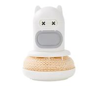 Brosse distributeur de savon ergonomique type presse brosse résistante aux | Pot à récurer automatique pour cuisine, salle de bain, comptoir de cuisine, salle de bain, casseroles, poêles, plats, verres