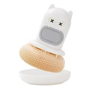 Brosse Distributrice De Savon | Éponge À Récurer La Vaisselle De Type Presse De Cuisine, Épurateur De Poêle À Ajout Automatique De Liquide, Pour Cuisine, Salle De Bains, Comptoir, Casserole, Ustensile