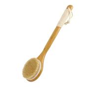 Brosse Dos Douche Brosse de bain en bois avec poils, manche Long, for douche, épurateur dos, exfoliant corporel, suspendu(Brishtle with Rope)