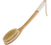 Brosse Dos Douche Long Manche,Brosse A Sec Drainage Lymphatique En Bambou Pour Exfoliante,Améliore La Circulation Sanguine,Cellulite