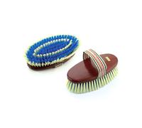 Brosse dos synthétique pour cheval Umbria Equitazione Marron TU