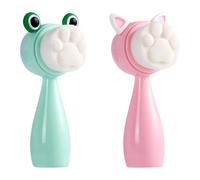 Brosse double face pour le visage 3D - Brosse de lavage verticale 2 en 1 en silicone - Brosse de nettoyage manuelle pour le visage