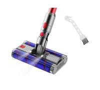 Brosse Double Rouleau Souple For Sols, Compatible Avec Les Aspirateurs Sans Fil Dyson V7, V8, V10, V11 Et V15 ; Tête De Brosse Électrique Avec Phares LED.