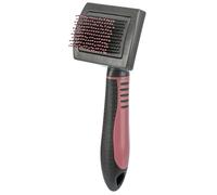 Brosse douce 7 × 16 cm gris foncé/rose ancien
