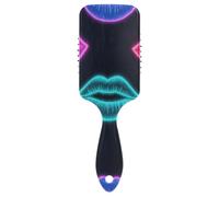 Brosse douce à lèvres fluorescentes colorées pour homme conçue pour le cuir chevelu clairsemé avec poignée ergonomique cepillo anti-frisottis para cabello
