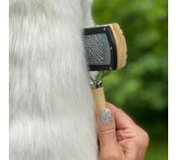 Brosse Douce Brosse de Fourrure Démêleur Étrille Mouton Fourrure D'Agneau Chien