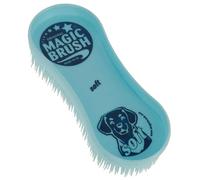 Brosse douce pour chien Kerbl Magic Brush Bleu 6,5x6,5x3 cm