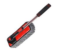 Brosse douce pour lavage de voiture, brosse rotative à 360 degrés avec tige télescopique extensible pour voiture, camion, camping-car, pare-brise et nettoyage des détails de neige