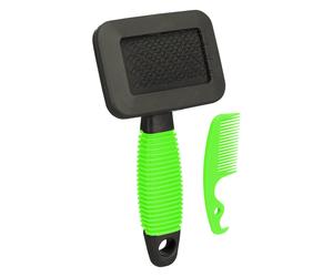 Brosse doux pour rongeurs en plastique/poils en métal Trixie Vert TU