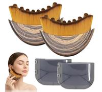 Brosse Drainage Lymphatique Visage Silicone - Gua Sha Brush Douce - Brosse Visage Lymphatique Anti Poches