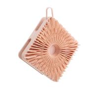 Brosse du corps en silicone, épurateur de corps en silicone, Époudeur de lavage de tête double face, 2-en-1 Brusque de shampooing de masseur du cuir chevelu, loofah exfoliator, poils doux pour hommes