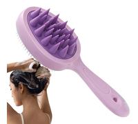 Brosse du cuir chevelu - peigne de 7,28 pouces | Handle ABS - Brosse de masseur de shampooing à deux usage avec CPU et dents TPE | Lavage de cheveux pour nettoyer le cuir chevelu nettoyage d'éliminati