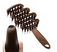 Brosse e Massage Pour Le Cuir Chevelu | Peigne Anti-Statique émêlant Avec Poils Et Manche - Exfoliant Pour Cuir Chevelu,Pour Vacances Festival Salon Voyage Mariage Nuptial Spa Toilettage Fête Vacances