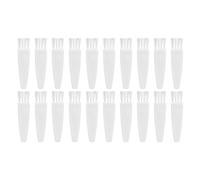 Brosse électrique Bristles Nylon Nettoyage Brosse PP Poignée 20pcs Trimeuse de barbe électronique blanche Compact