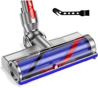 Brosse électrique compatible avec Dyson V7, V8, V10, V11, V15, accessoire de nettoyage à vide direct, buse de sol turbine pour brosse turbo avec libération rapide pour sols durs (Blue)