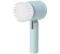 Brosse électrique de nettoyage domestique, 3 têtes de brosse, rechargeable par USB, étanche IPX7, pliable, silencieuse, blanche
