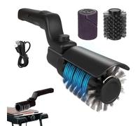 Brosse électrique pour barbecue améliorée, fonctionnant sur batterie avec angle réglable, tête de brosse en acier inoxydable, nettoyage à 3 niveaux, autonomie de 90 min, étanche pour les grilles (Noir