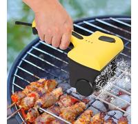 Brosse électrique pour barbecue avec 2 têtes détachables, réservoir d'eau intégré et batterie de 2600 mAh, 2 vitesses, pour cuisine, salle de bain, nettoyage du sol
