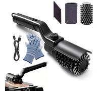 Brosse Électrique pour Barbecue, Contrôle de Puissance 3 Vitesses, Indicateur De Batterie À 5 Niveaux, Nettoyant BBQ Rechargeable en Acier, avec Tête en Acier Interchangeables pour Tous Les Barbecues
