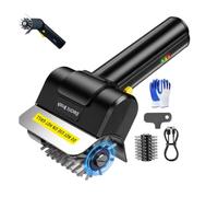 Brosse électrique pour barbecue - Couple élevé - Nettoyage rapide | Poils métalliques rechargeables USB à couple élevé | Brosse de barbecue automatique | Pour la maison, la cuisine, l'extérieur