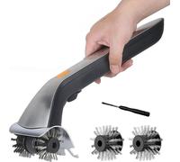 Brosse Électrique pour Barbecue en Acier Inoxydable. Brosse de Nettoyage Rechargeable avec Têtes Rotatives. Nettoyeur sans Fil de 40 cm de Long pour Jardin et Camping.avec Réservoir d'eau Inclus.