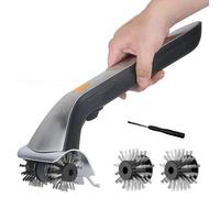 Brosse Électrique pour Barbecue en Acier Inoxydable. Brosse de Nettoyage Rechargeable avec Têtes Rotatives. Nettoyeur sans Fil de 40 cm de Long pour Jardin et Camping.avec Réservoir d'eau Inclus.