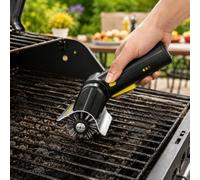 Brosse Électrique pour Barbecue pour Weber Genesis E-415W, Brosse de Nettoyage sans Fil Rechargeable avec LED et Tête Roulante Remplaçable