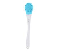 Brosse électrique pour le dos, nettoyage avancé de tout le corps, rose/bleu, brosse de douche à long manche, épurateur de dos avec long manche, utilisation fonctionnelle, pour eẋfoliation, massage et