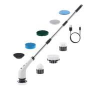 Brosse électrique pour le nettoyage de salle de bain - Lave-vaisselle électrique sans fil, Lave-vaisselle pour douche rotative réglable, brosse de nettoyage pour portes de douche domestique éviers D