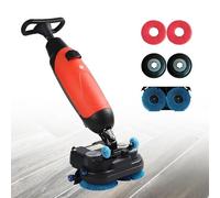 Brosse électrique pour sol avec largeur de nettoyage de 43,2 cm, brosses doubles rotatives, tête rotative à 360°, couverture de 1200 m²/h, design léger pour un nettoyage efficace du sol