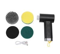 Brosse Électrique Rotative pour Nettoyage, sans Fil avec 2 Vitesses, 3 Têtes Remplaçables, Batterie 3000mAh, Étanche IPX7 - Puissante et Légère, Recharge Rapide USB Type C, (Noire)